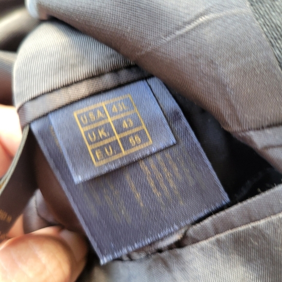 346 Brooks Brothers Stretch Wool Blazer Grey/Black in Size 43L - Picture 6 of 15